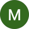 A green circle featuring the letter 'm', representing Melody Salon's services like waxing, threading, and hair care.